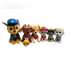 Ty Paw Patrol Plush Characters Stuffies Lot of 7